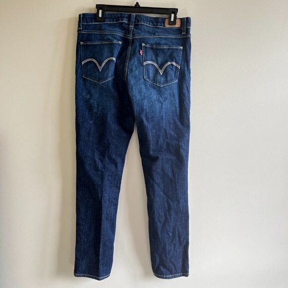 LEVIS THE ORIGINAL JEANS MID RISE SKINNY BLUE WOMENS SIZE 12 M - Picture 5 of 8